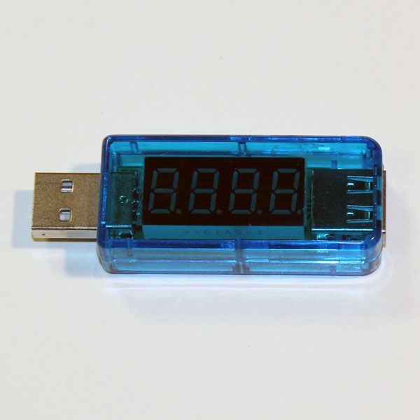 Тестер USB вольтметр (3,5-7В)+ амперметр (0-3А) 63*21-34*15мм 1гнUSB